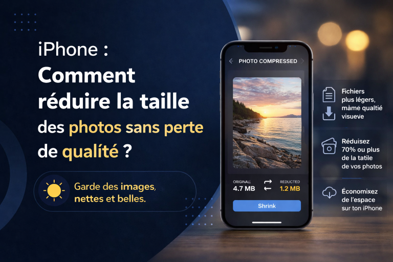 iPhone : Comment réduire la taille des photos sans perte de qualité ?